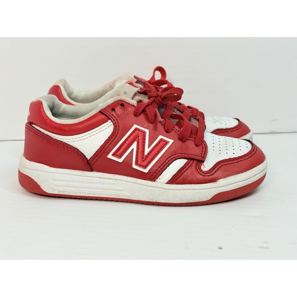 New Balance 480 Low Kids Sneakers Red White PSB480HR Size 1